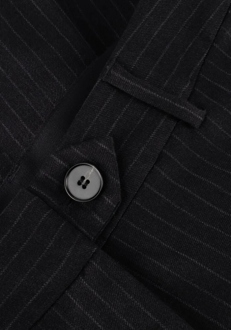 grijze co'couture pantalon ida pin wide long pant