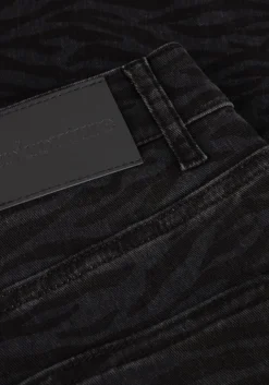 grijze co'couture pantalon zebra grey wide long pants