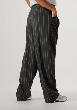 grijze co'couture pantalon prescilla pin pleat long pant