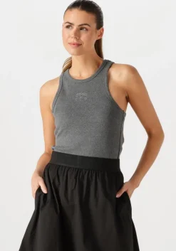 grijze co'couture top saharacc embroidery tank top