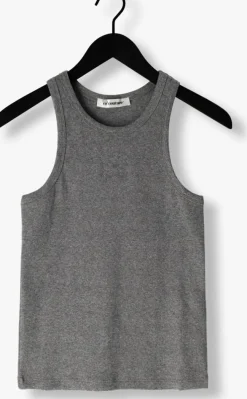 grijze co'couture top saharacc embroidery tank top