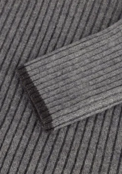 grijze co'couture trui row puff knit