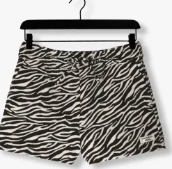 grijze colourful rebel broeken florence zebra jacquard short