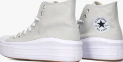 grijze converse hoge sneakers chuck taylor all star move