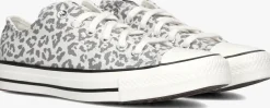 grijze converse lage sneakers chuck taylor all star lift ox