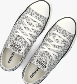 grijze converse lage sneakers chuck taylor all star lift ox