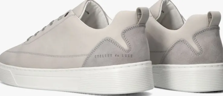 grijze cycleur de luxe lage sneakers disaster