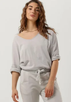 grijze 10days top thin sweater waffle