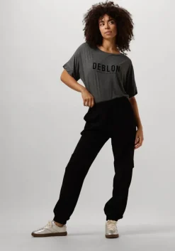 grijze deblon sports t-shirt viola top short sleeve