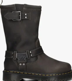 grijze dr martens biker boots anistone high
