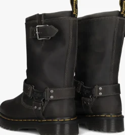 grijze dr martens biker boots anistone high