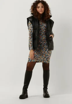 grijze envii mini jurk enmacro ls dress aop 6921