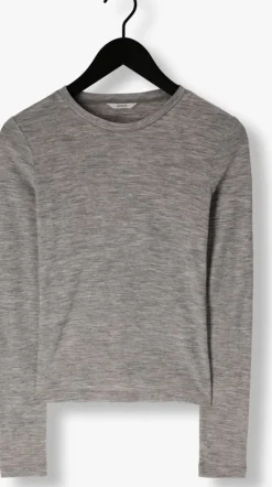 grijze envii tops & t-shirts enanna ls o-n tee 7226