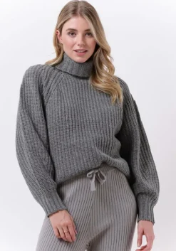 grijze esmé studios coltrui hope roll neck loose knit