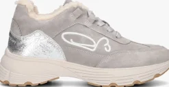 grijze fred de la bretoniere lage sneakers mariola sign teddy lining
