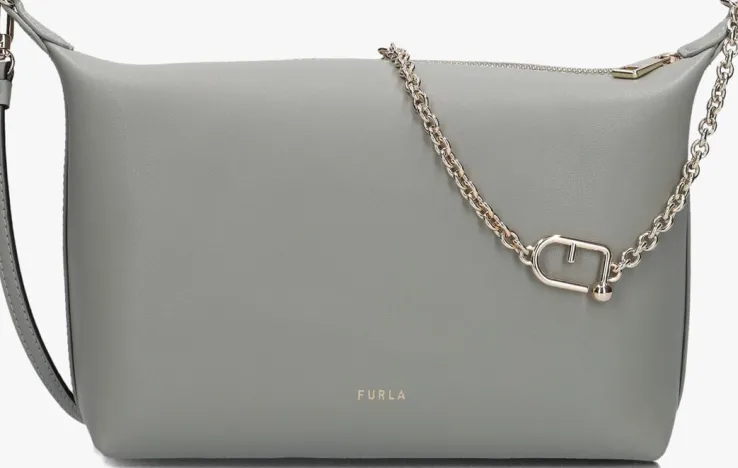 grijze furla schoudertas vitello sidney
