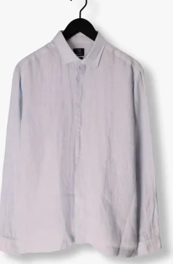 grijze genti casual overhemd linnen s7054-1120