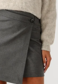 grijze gestuz minirok gzpaula melange mw wrap skirt