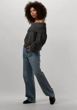 grijze gestuz trui adiegz off shoulder