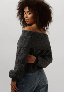 grijze gestuz trui adiegz off shoulder