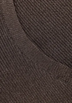 grijze gestuz t-shirt silvigz deep back blouse