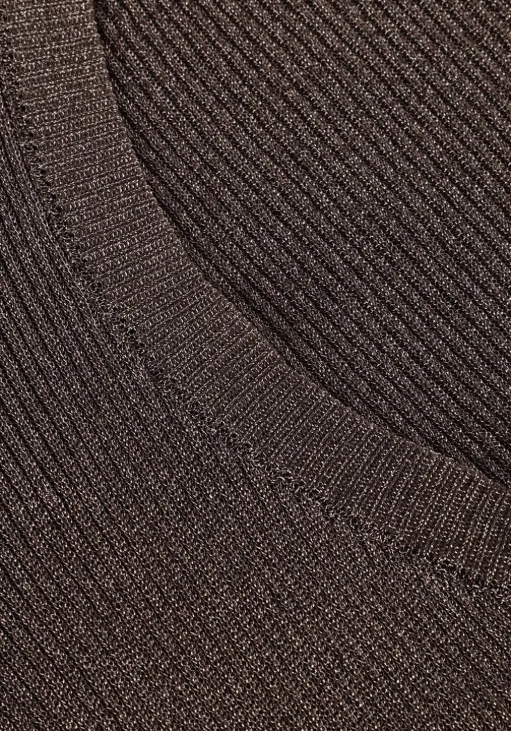 grijze gestuz t-shirt silvigz deep back blouse