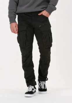 grijze g-star raw cargobroeken rovic zip 3d regular tapered