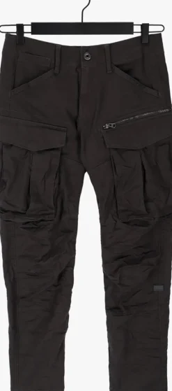 grijze g-star raw cargobroeken rovic zip 3d regular tapered