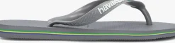 grijze havaianas teenslippers brasil logo dames