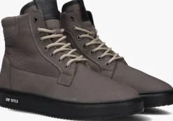 grijze hip veterboots h2187