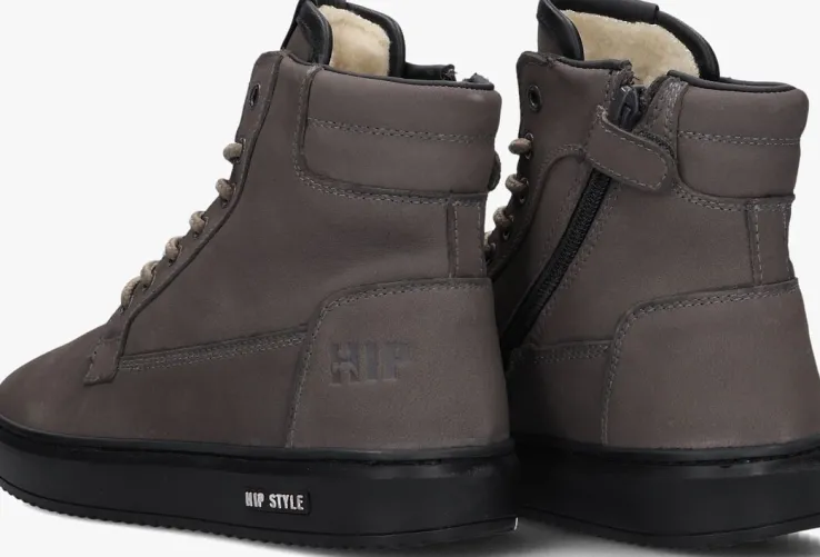 grijze hip veterboots h2187