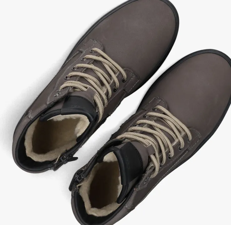 grijze hip veterboots h2187