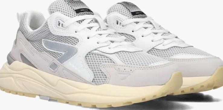 grijze hub lage sneakers grid-w