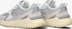 grijze hub lage sneakers grid-w