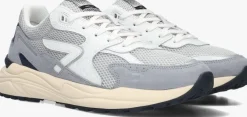 grijze hub lage sneakers grid-m