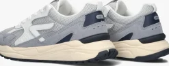 grijze hub lage sneakers grid-m