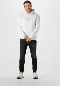 grijze hub lage sneakers grid-m