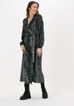 grijze ibana midi jurk mojito