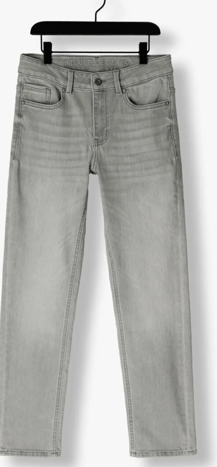 grijze indian blue jeans straight leg jeans 2552 wide straight grey denim