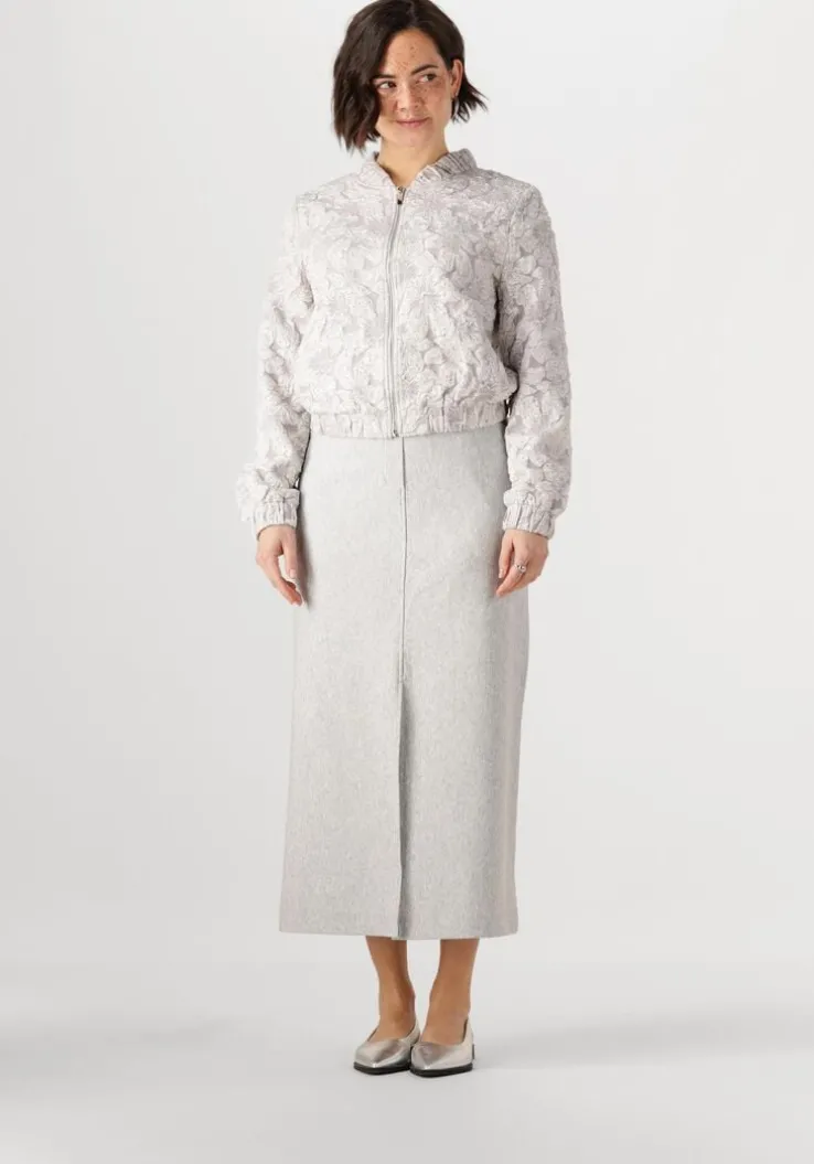 grijze jansen amsterdam jack josien jasje j 275 jacquard bomber long sleeve