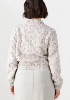 grijze jansen amsterdam jack josien jasje j 275 jacquard bomber long sleeve