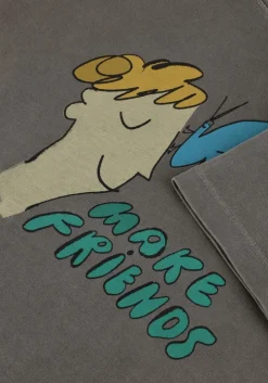 grijze jelly mallow t-shirt make friends pigment t-shirt