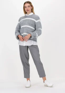 grijze just female trui roma knit