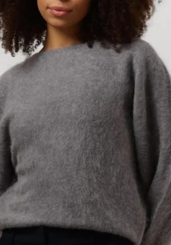 grijze knit-ted trui amanda pullover