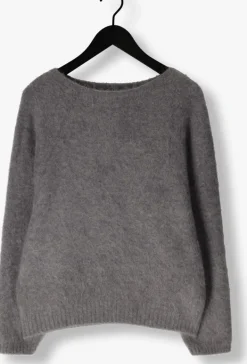 grijze knit-ted trui amanda pullover