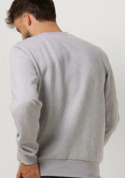 grijze lacoste sweater classic fit brushed fleece sweatshirt