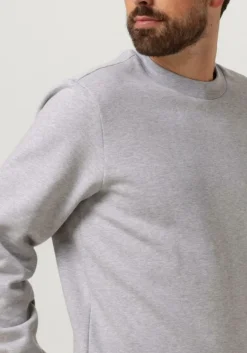 grijze lacoste sweater classic fit brushed fleece sweatshirt