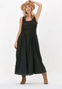 grijze leon & harper midi jurk respect tc160 brode