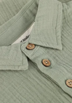 grijze lil' atelier casual overhemd nmmjanu ss loose shirt lil