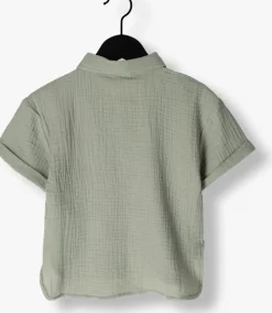 grijze lil' atelier casual overhemd nmmjanu ss loose shirt lil